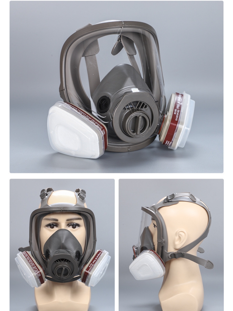 أقنعة غاز كاملة الوجه تنفس كيم - مراجعة Dust Mask Construction وسعره