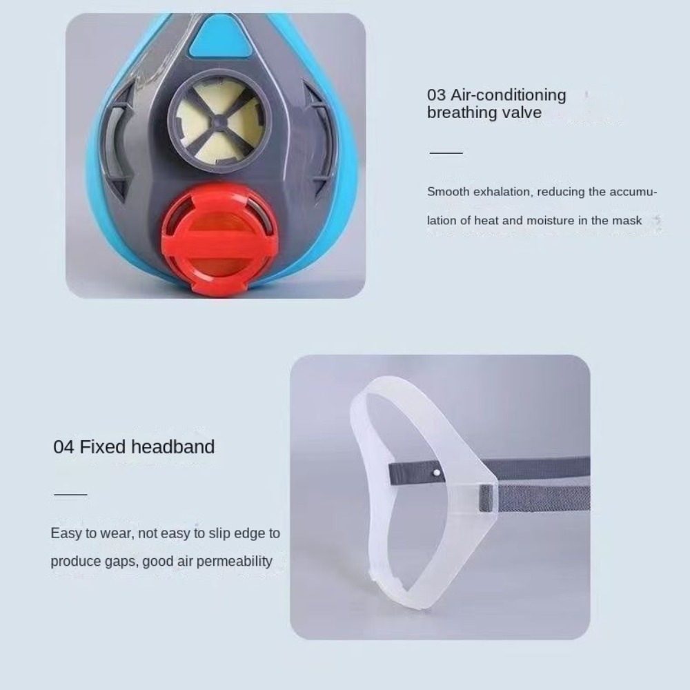 قناع وجه نصفي من السيليكون مقا - مراجعة Respirator Half Face وسعره