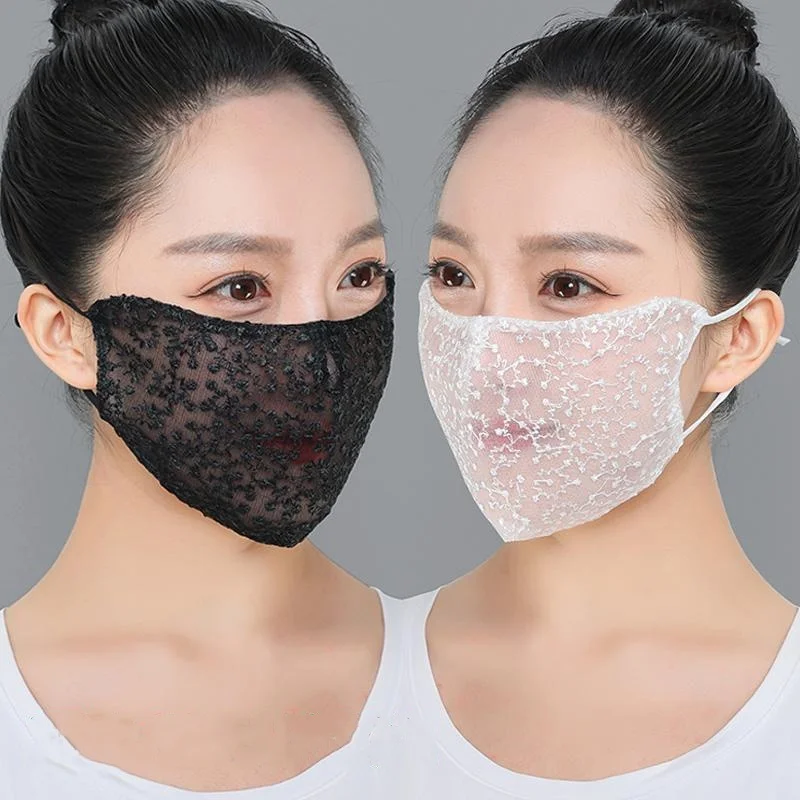 1/2 قطعة قناع وجه من الدانتيل  - مراجعة Cloth Face Mask Washable وسعره
