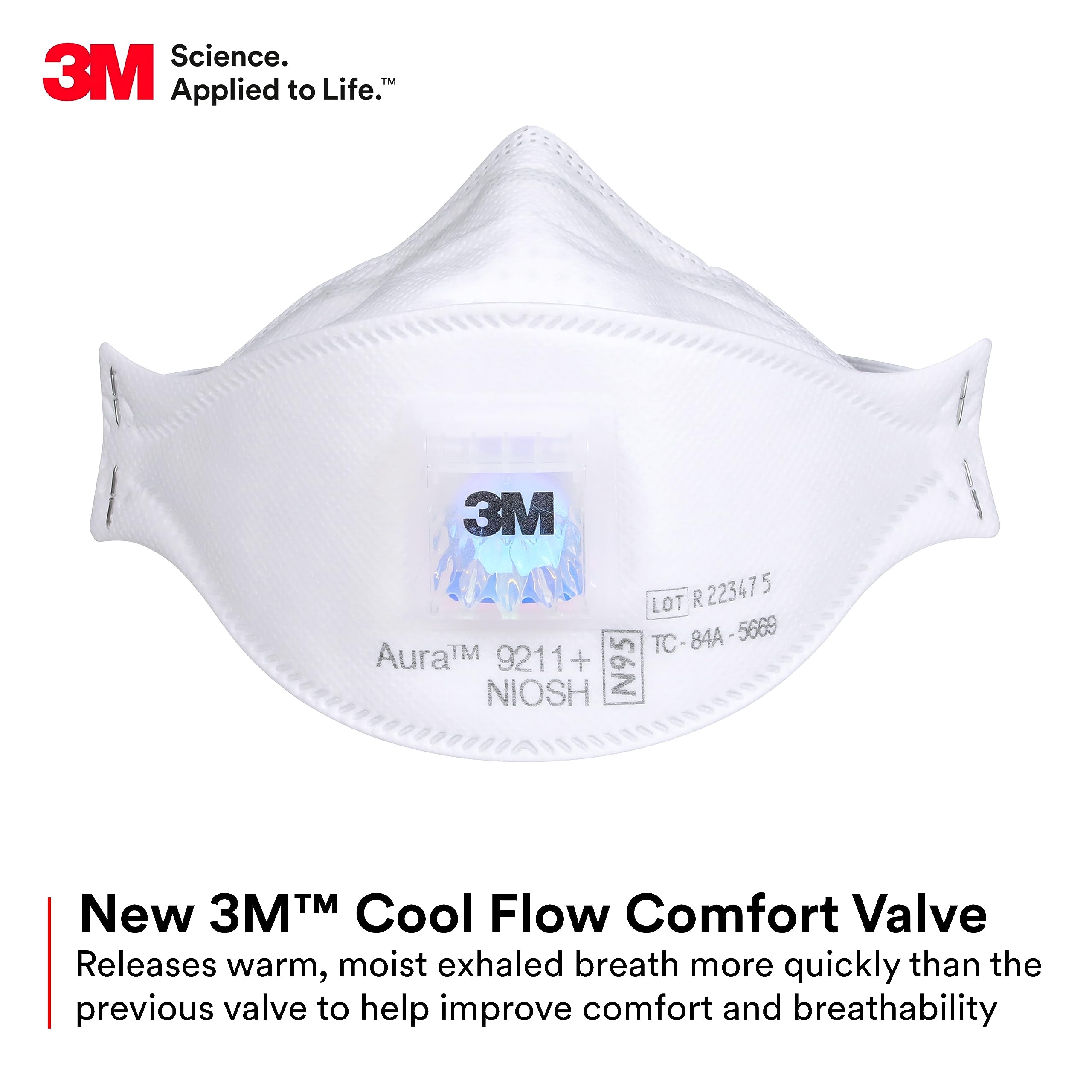 3M هالة 9211 + التنفس الجسيمات - مراجعة Dust Mask Construction وسعره