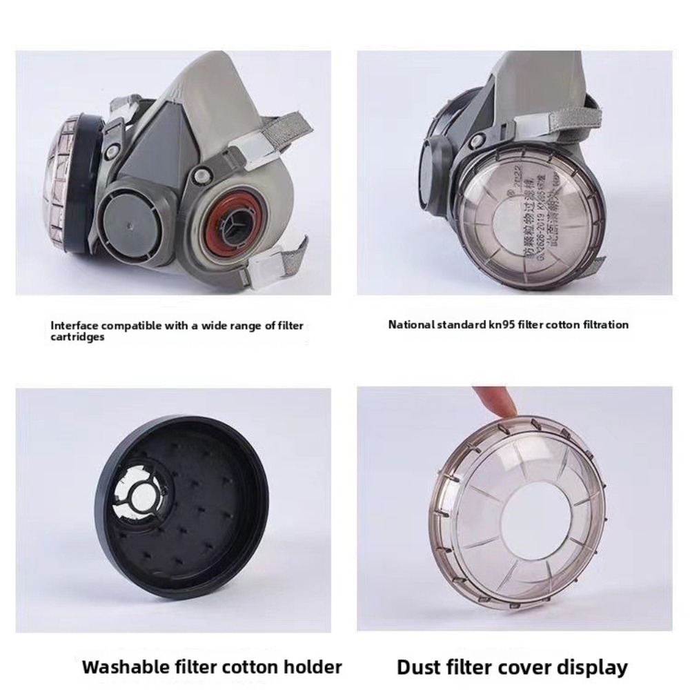 6200 قناع تنفس نصف وجه قابل لإ - مراجعة Respirator Half Face وسعره