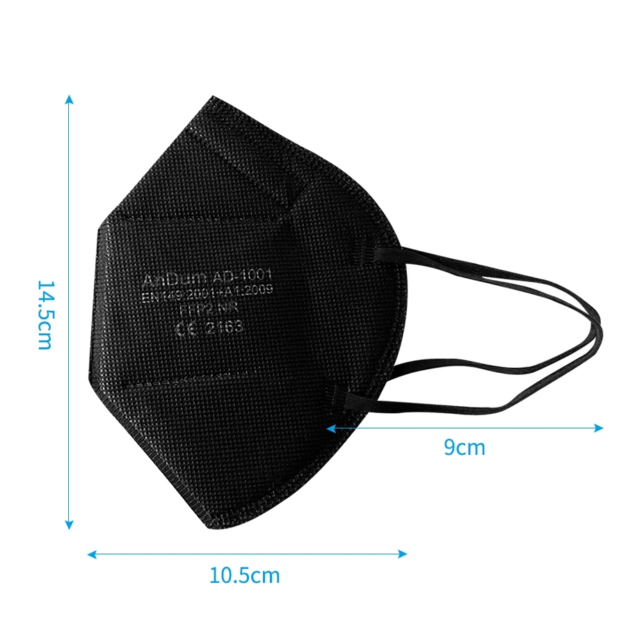 5 قطع من أقنعة FFP2 المعتمدة م - مراجعة Respirator Half Face وسعره