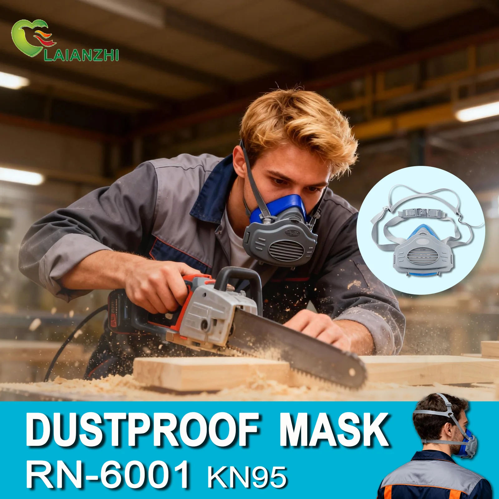 قناع سيليكون مقاوم للغبار من L - مراجعة Dust Mask Construction وسعره